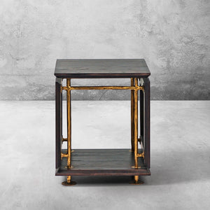 Thaddeus Woven Rattan Side Table