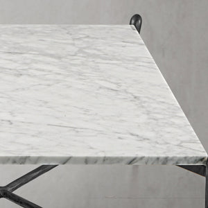 Thaddeus Square Horn Marble Coffee Table 39" 50"
