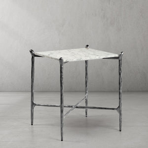 Thaddeus Square Marble Side Table