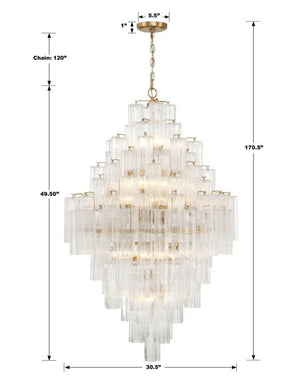 Eddifod Tiered 20-Light Chandelier