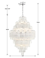 Eddifod Tiered 20-Light Chandelier