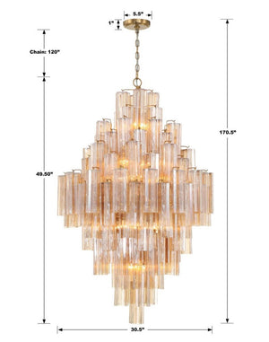Eddifod Tiered 20-Light Chandelier