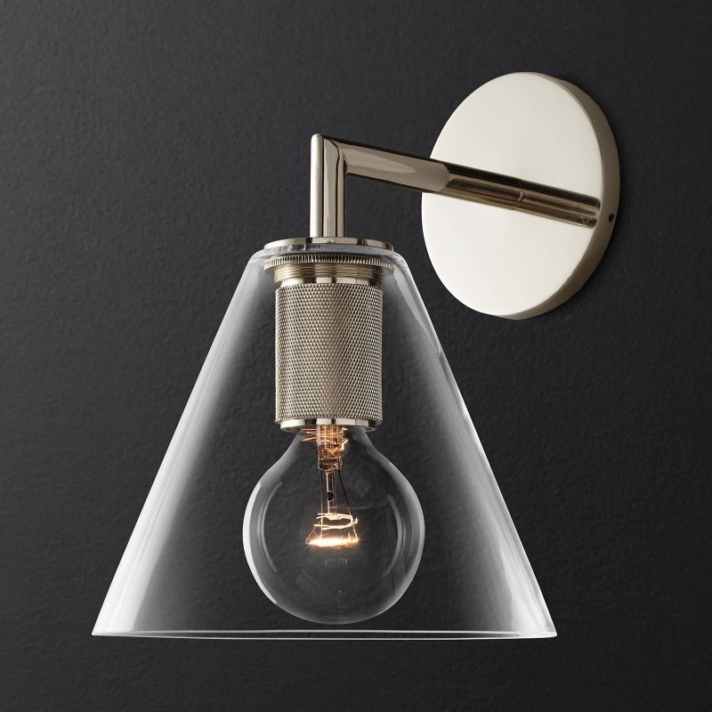 Aidas Funnel Shade Sconce