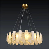 Alabaster Round Chandelier