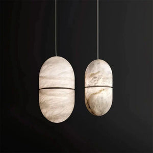 Alabaster Oval Pendant