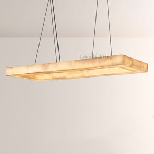 Alabaster Ezreal Rectangular Chandelier 54"