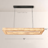 Alabaster Ezreal Rectangular Chandelier 72"