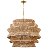 Antigua Drum Rattan Chandelier