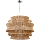 Antigua Drum Rattan Chandelier