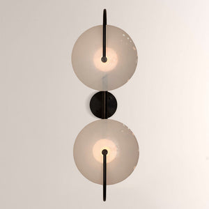 Aperto Curved Metal Glass Bowl Chandelier