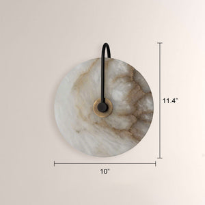 Aperto Marble Disc Luxury Wall Sconce