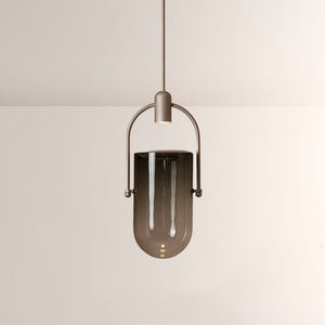 Arcane Dual-Tone Metal Gradient Glass Pendant