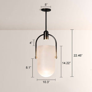 Arcane Dual-Tone Metal Gradient Glass Pendant