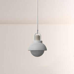 Arcane Perforated Metal Wood Orb Pendant
