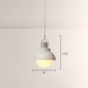 Arcane Perforated Metal Wood Orb Pendant