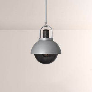 Arcane Wood Metal Dome Pendant