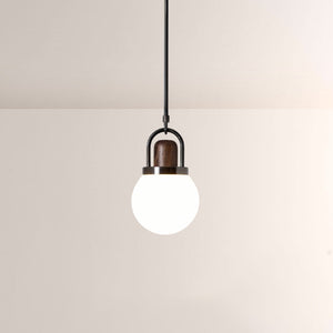 Arcane Wood Multi Tone Metal Orb Pendant