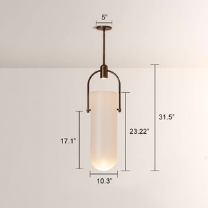 Arcane Dual-Tone Metal Gradient Glass Pendant