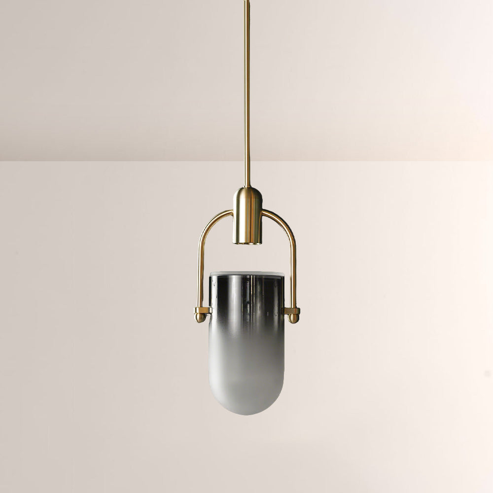 Arcane Dual-Tone Metal Gradient Glass Pendant
