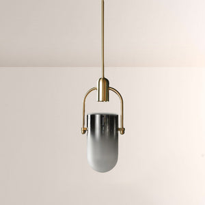 Arcane Dual-Tone Metal Gradient Glass Pendant