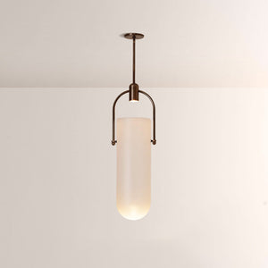Arcane Dual-Tone Metal Gradient Glass Pendant