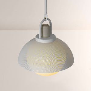 Arcane Perforated Metal Wood Orb Pendant