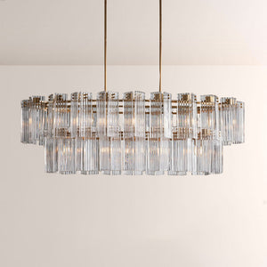 Delsia Linear Art Glass Chandelier