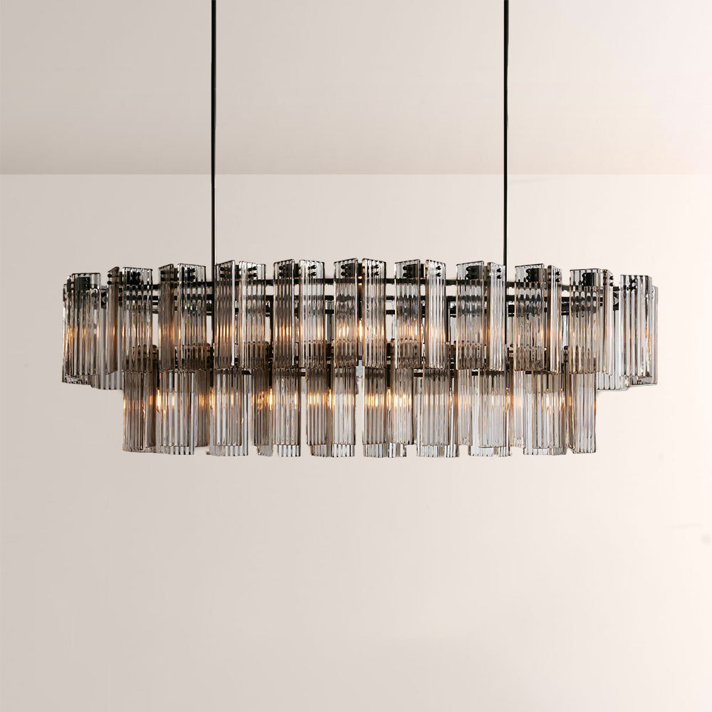 Delsia Linear Art Glass Chandelier