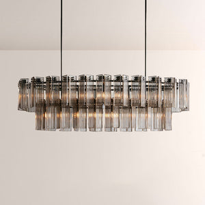Delsia Linear Art Glass Chandelier