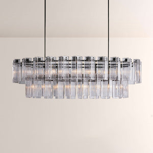 Delsia Linear Art Glass Chandelier
