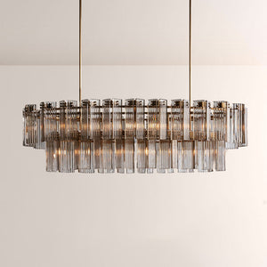 Delsia Linear Art Glass Chandelier