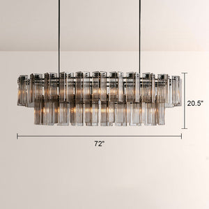 Delsia Linear Art Glass Chandelier