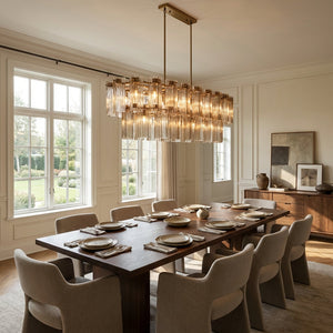 Delsia Linear Art Glass Chandelier