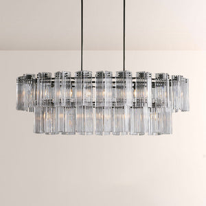 Delsia Linear Art Glass Chandelier