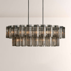 Delsia Linear Art Glass Chandelier