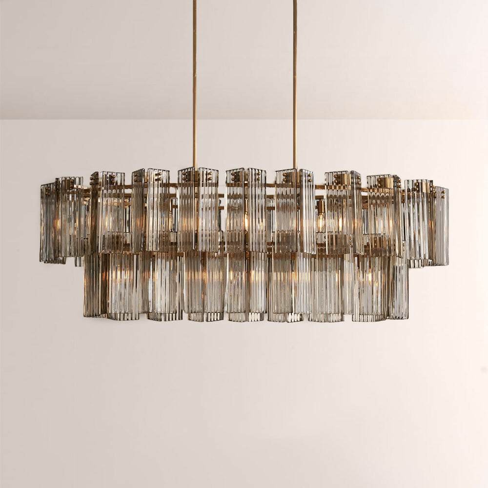 Delsia Linear Art Glass Chandelier