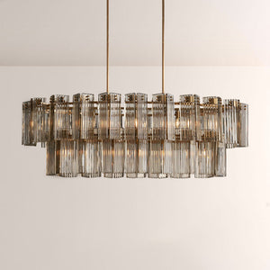 Delsia Linear Art Glass Chandelier