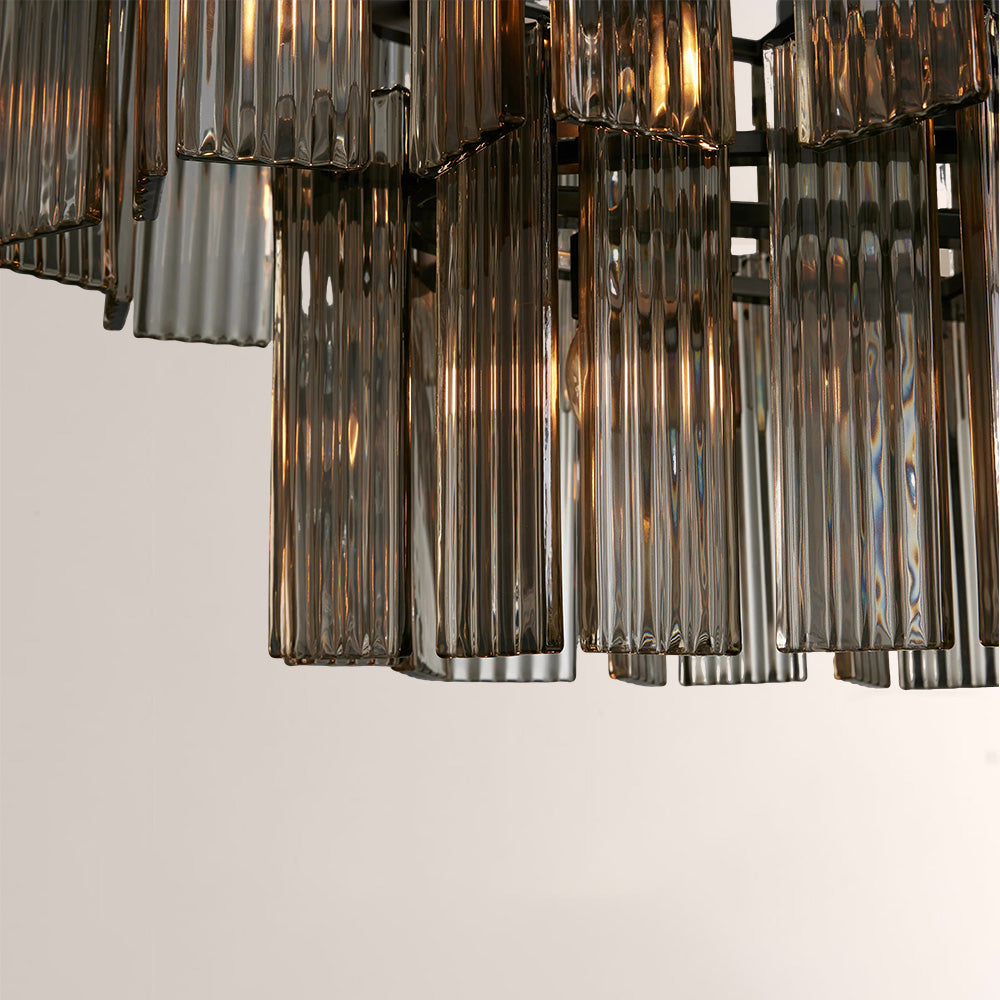 Delsia Linear Art Glass Chandelier