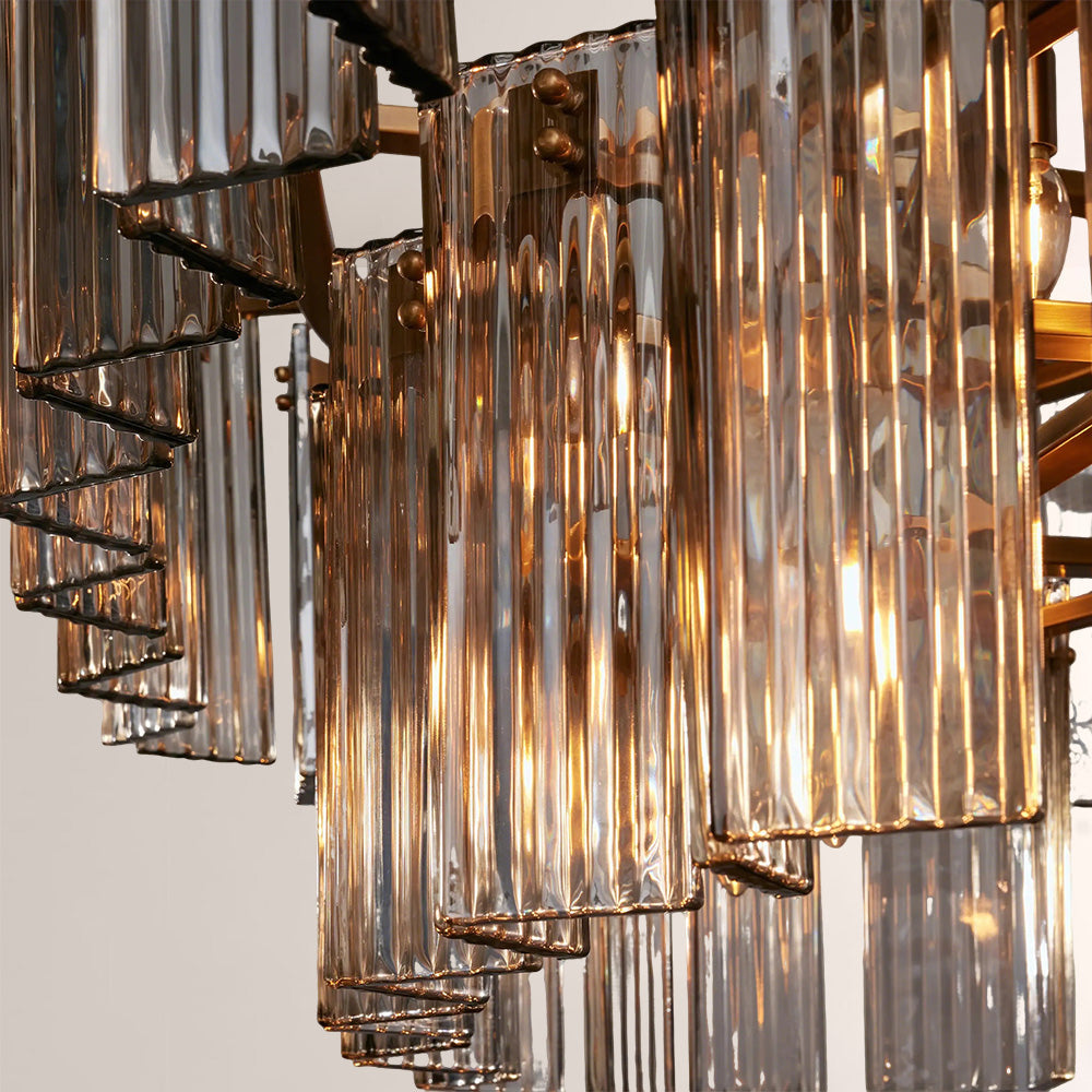 Delsia Linear Art Glass Chandelier