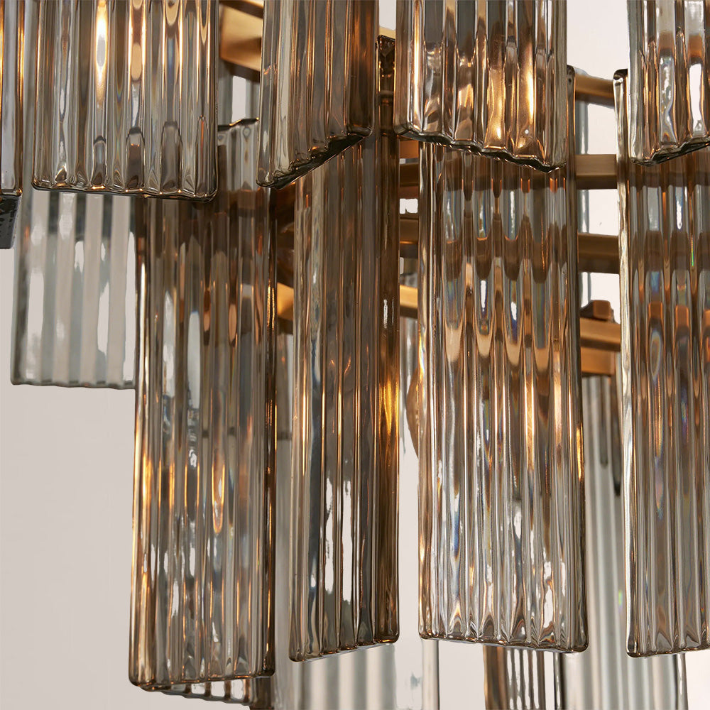 Delsia Linear Art Glass Chandelier