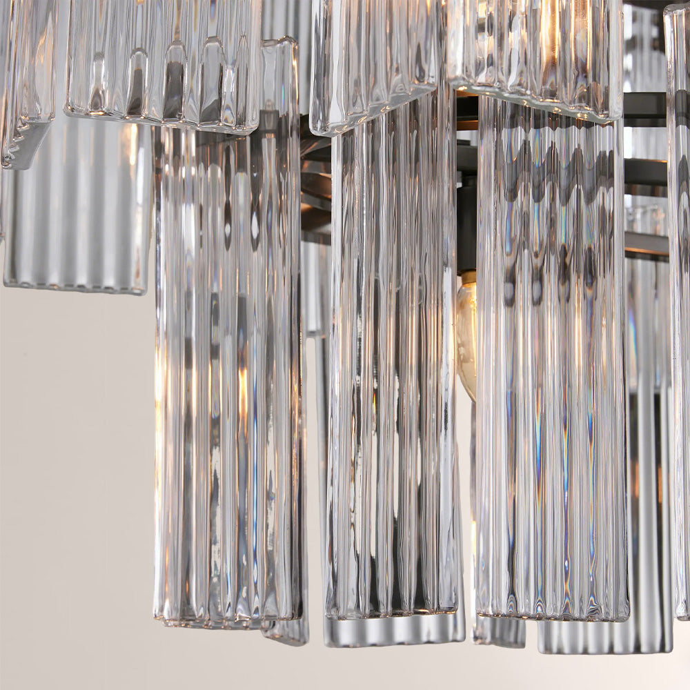 Delsia Linear Art Glass Chandelier