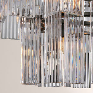 Delsia Linear Art Glass Chandelier