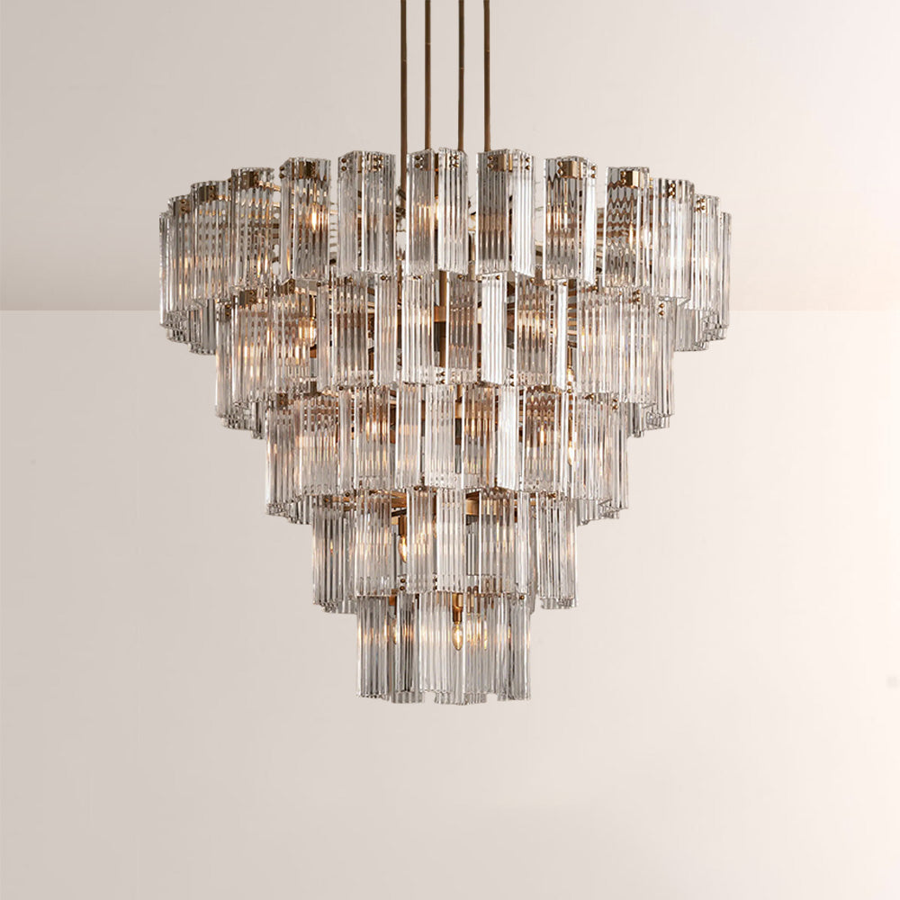 Delsia Round Art Glass  Chandelier 60"