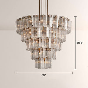 Delsia Round Art Glass  Chandelier 60"