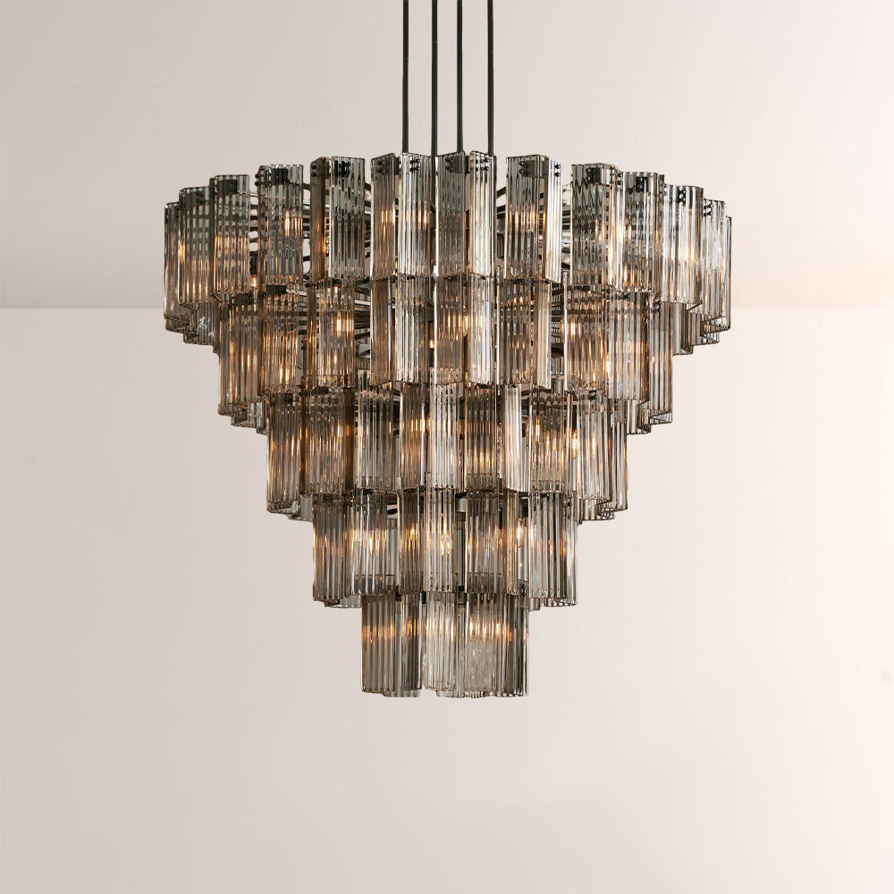 Delsia Round Art Glass  Chandelier 60"