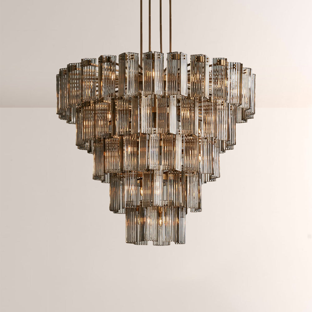 Delsia Round Art Glass  Chandelier 60"