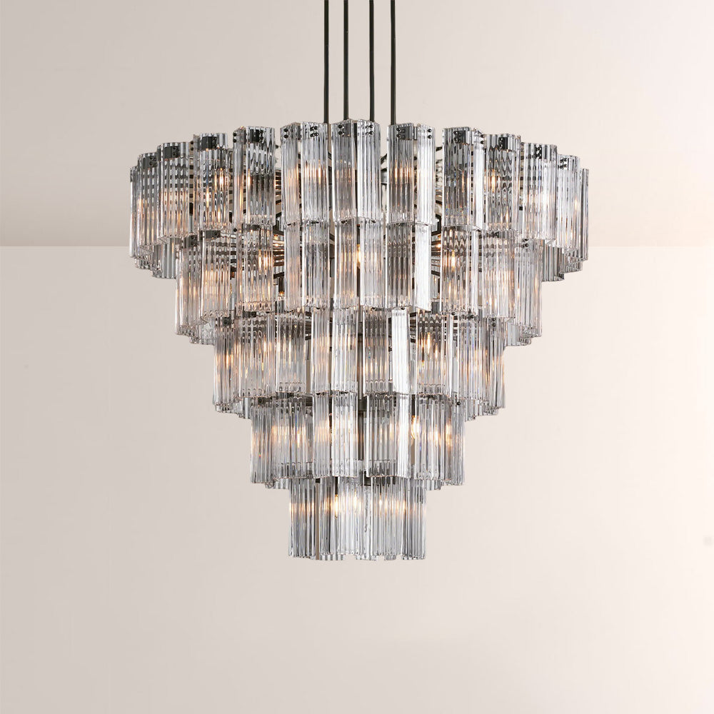 Delsia Round Art Glass  Chandelier 60"