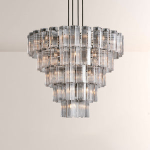 Delsia Round Art Glass  Chandelier 60"