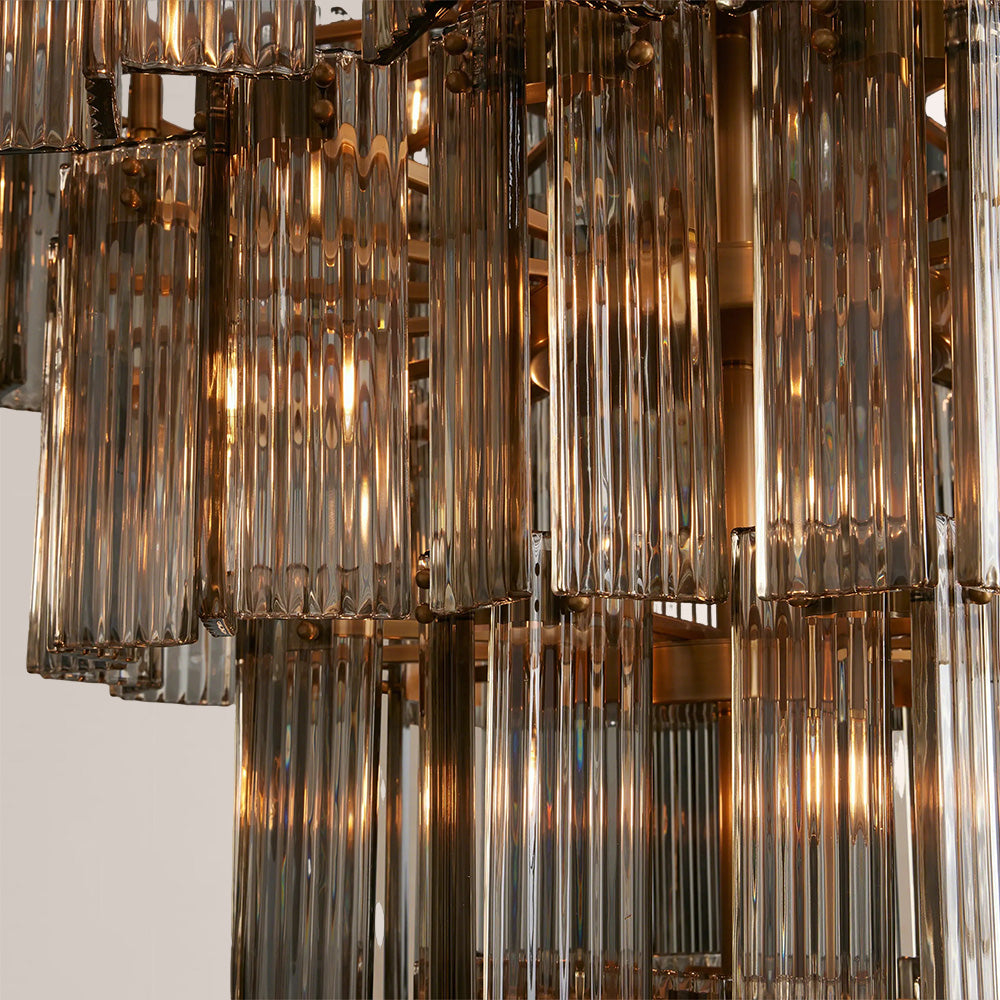 Delsia Round Art Glass  Chandelier 60"