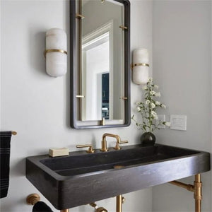 Alabaster Capsule Wall Sconce